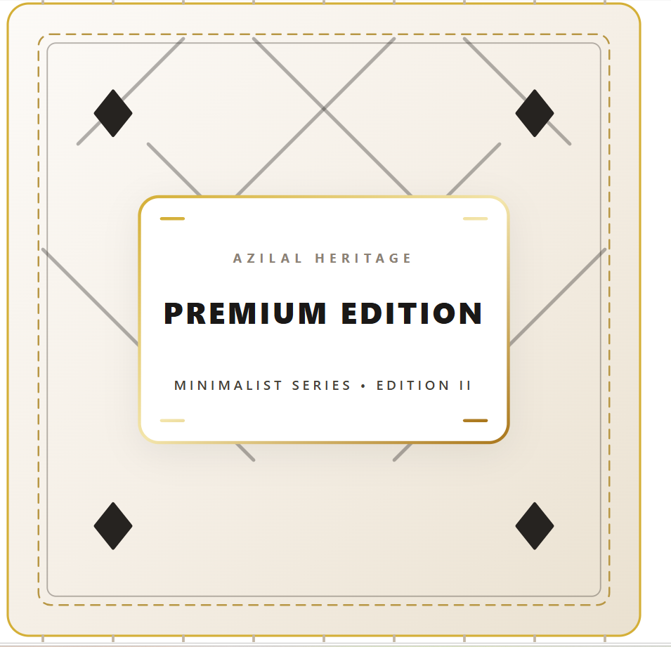 Premium Azilal Minimalist Series (Edition I)